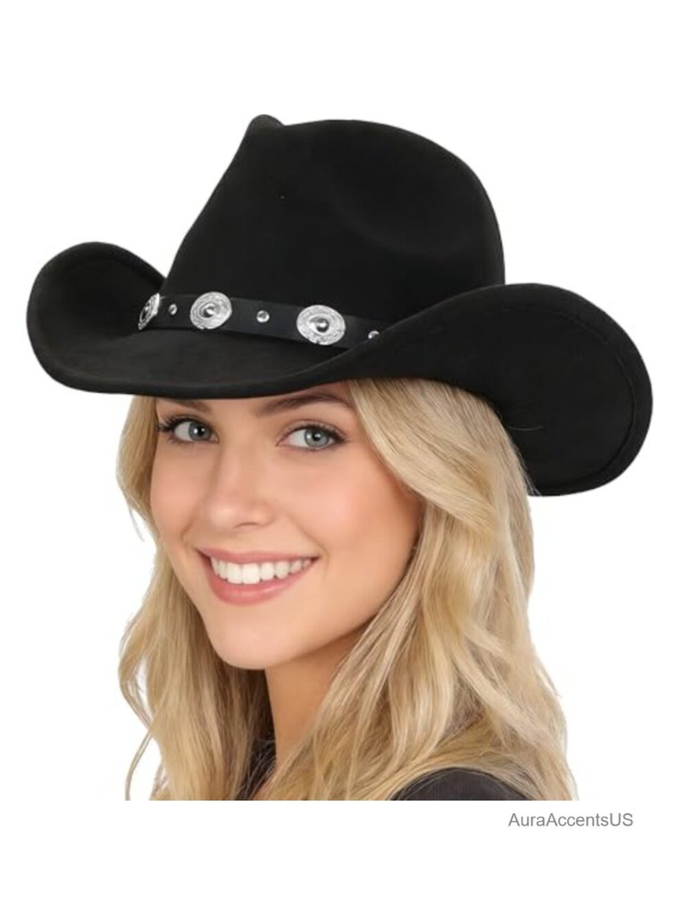 Western Outback Felt Cowboy Hat Cowgirls Fedora Gus Rodeo